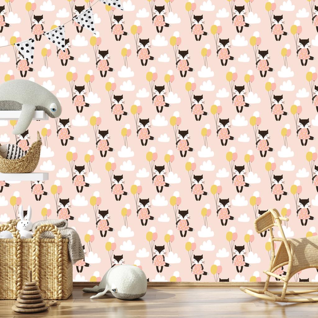 Kittens In the Clouds Wallpaper for Living Room and Bedroom 50x1000