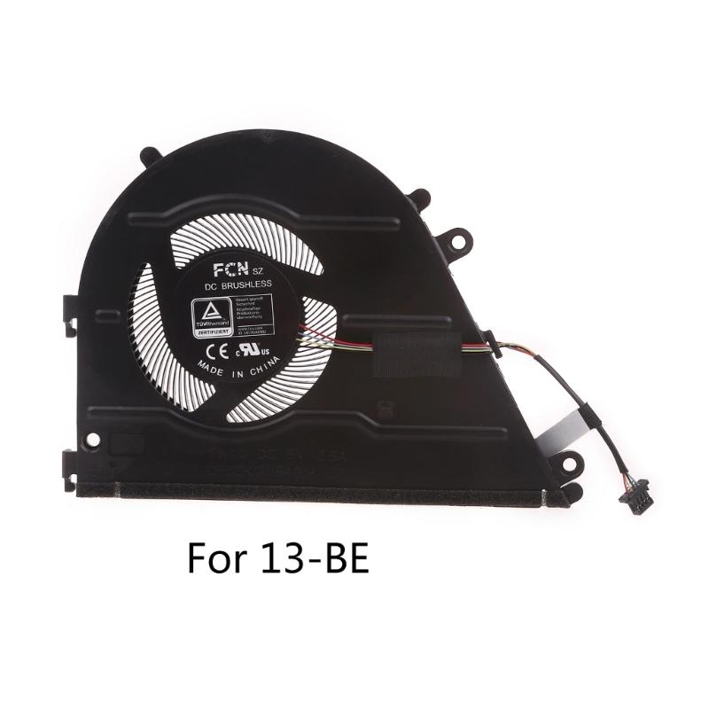 CPU Fan Laptop Cooling Fan DC5V 4pin CPU Coolers for 13-BE TPN-W152 2021 Star 13Air M52816-001 Laptop Heatsink Part