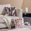 Pop Girl Group KKATSEYE Cushion Cover Pillowcase Short Plush Invisible zipper Room Sofa Cushion Cover