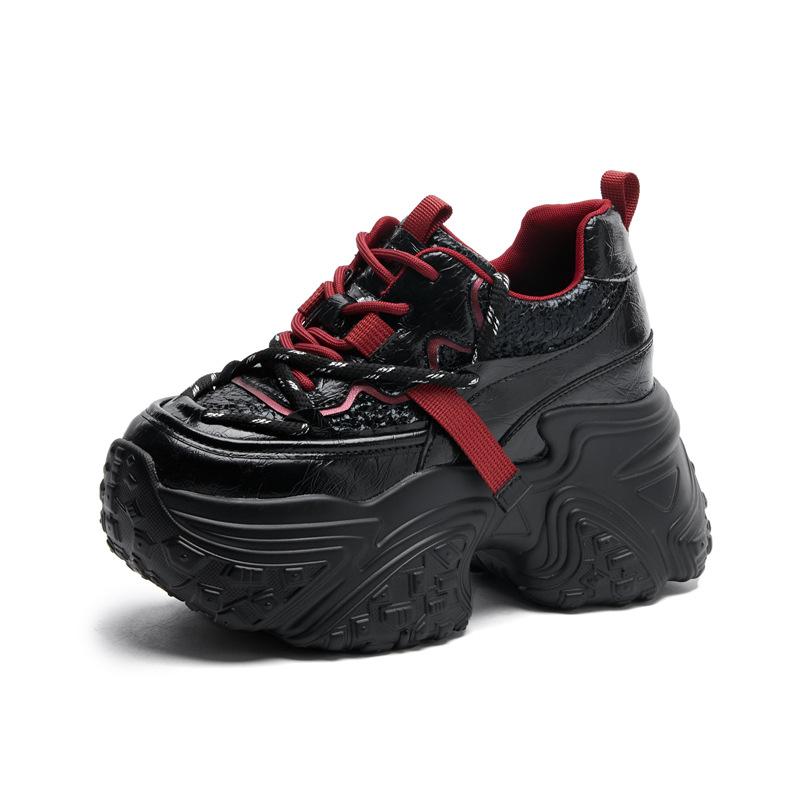 Small man thick sole inner height increase 8cm dad shoes women's casual sports shoes