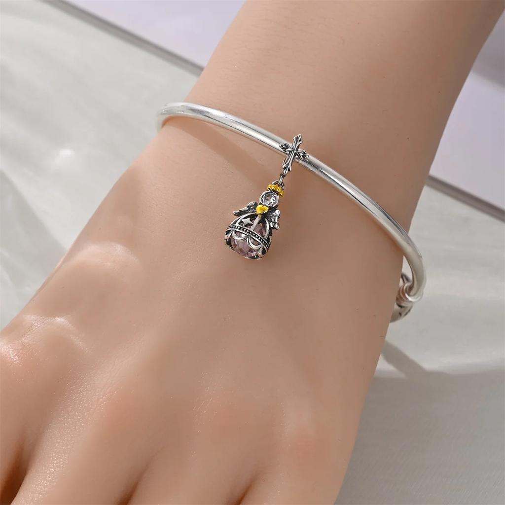 New Copper Angel Wing Charms Heart Bird Pig Pendants Fit Original Bracelets Necklaces Womens Fine Diy Jewelry Gifts