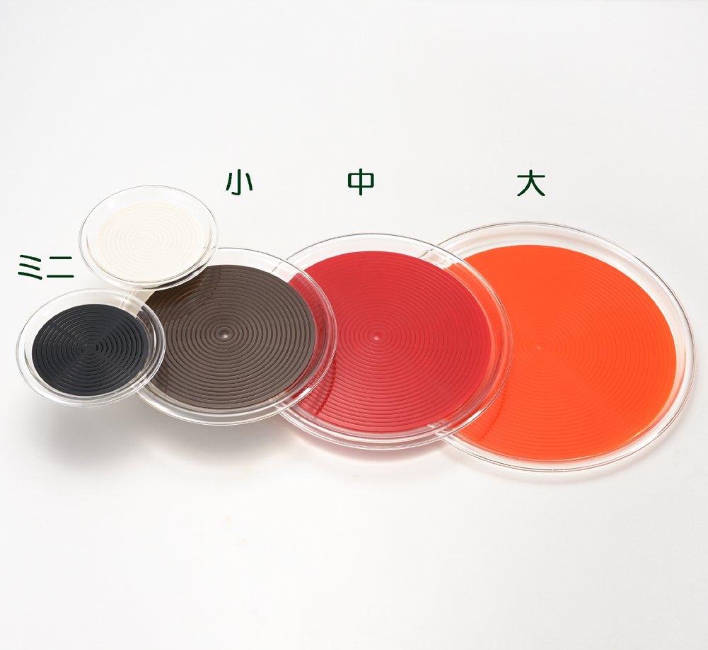 Akebono Sangyo Made In Commercial Hard To Fall Mat Can Be Removed and Magic Tray, Round, Orange, Mini, Japan, Product, Non-Slip, Over, Washed, Clear,
