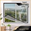 Nano Mesh Home Window Screen with Tape - Invisible, Self-Install, Encrypted, Hole-Free Mosquito Net