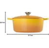 Чугунная жаровня Le Creuset Signature круглая 28 см нектар 6,7 л (21177286724430)