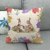 Nordic Floral Meanings Of Animals Digital Printing Short Plush Pillow Covers For Car Sofa Office Cushion Cover Home Goods