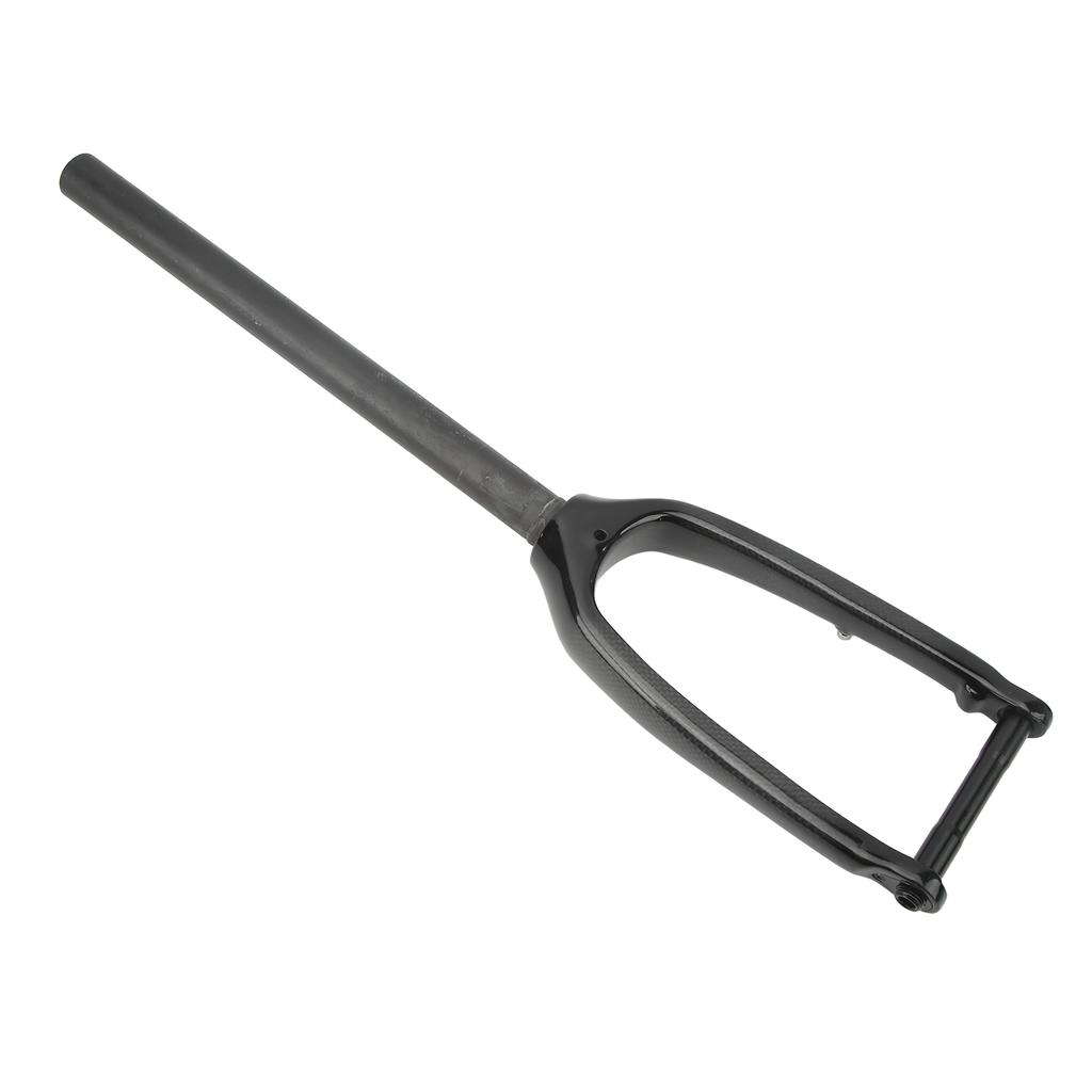 Carbon Fiber Front Fork 16 Inches 305 Hard Front Fork with Straight Tube Flat Disc Brake Thru Axle for Mountain Bike