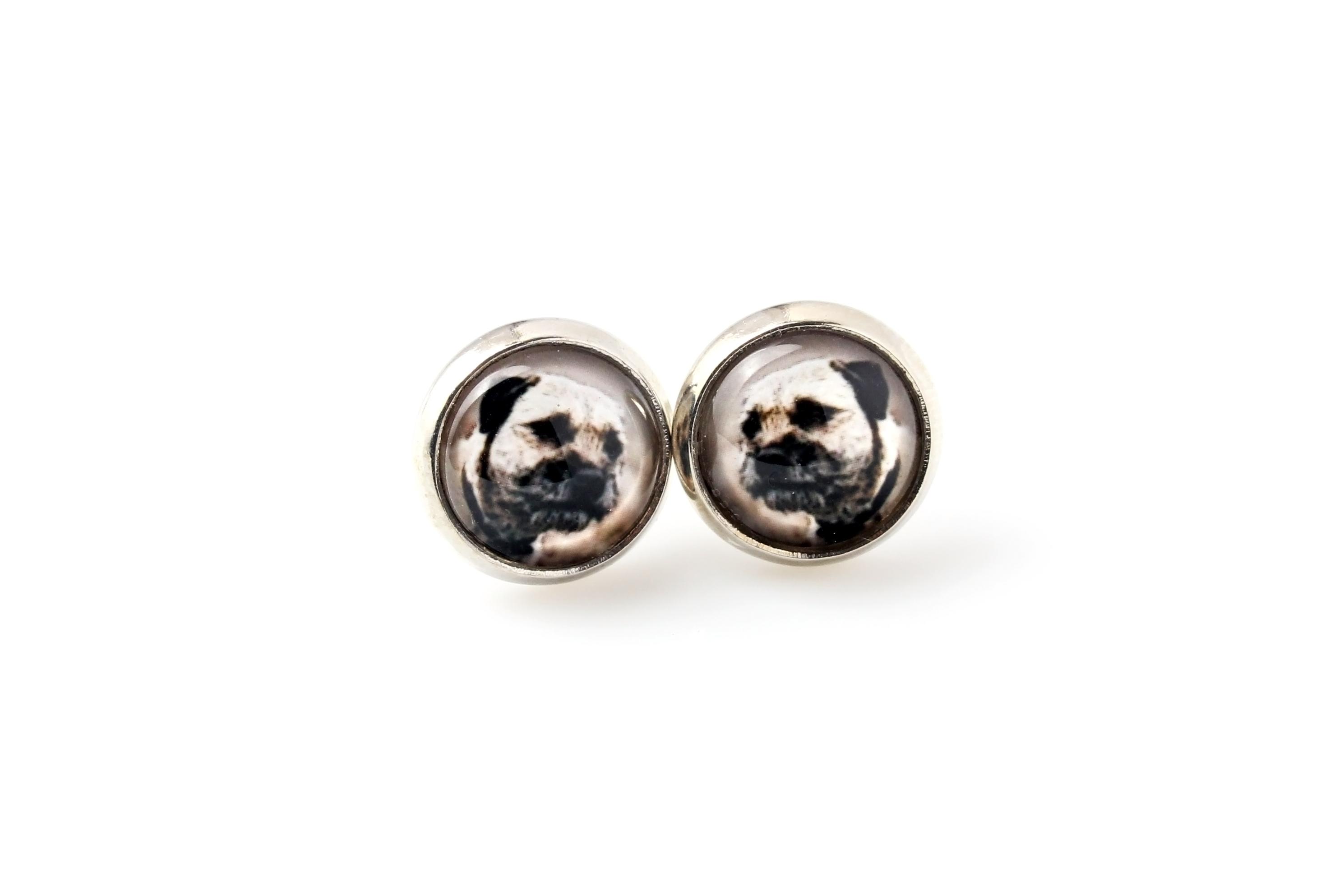 

Border Terrier - earrings your photo handmade, own photo, jewelry from the Art.-Dog brand срібний