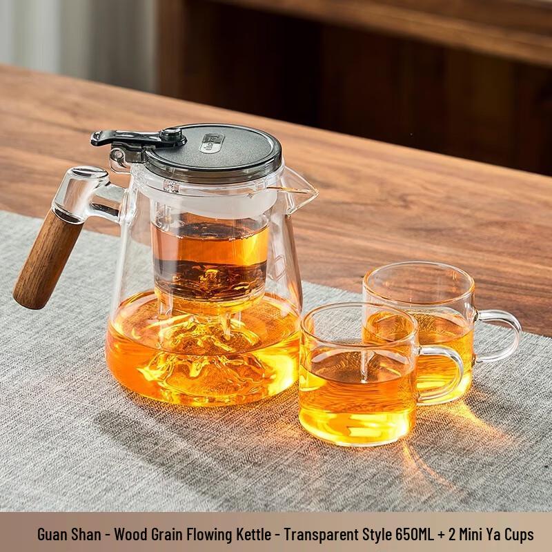 Shangqi One-Key Tea-Water Separation Glass Tea Set