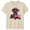 Puppy In Hat Hearts Valentines Day Unisexs TShirt Unisexs Tee Graphic Top