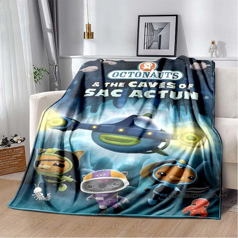 New ModelCute Octonauts Cartoon Children's Blanket Suitable for Family Bedrooms, Beds, Sofas, Travel, Offices, and Other Places