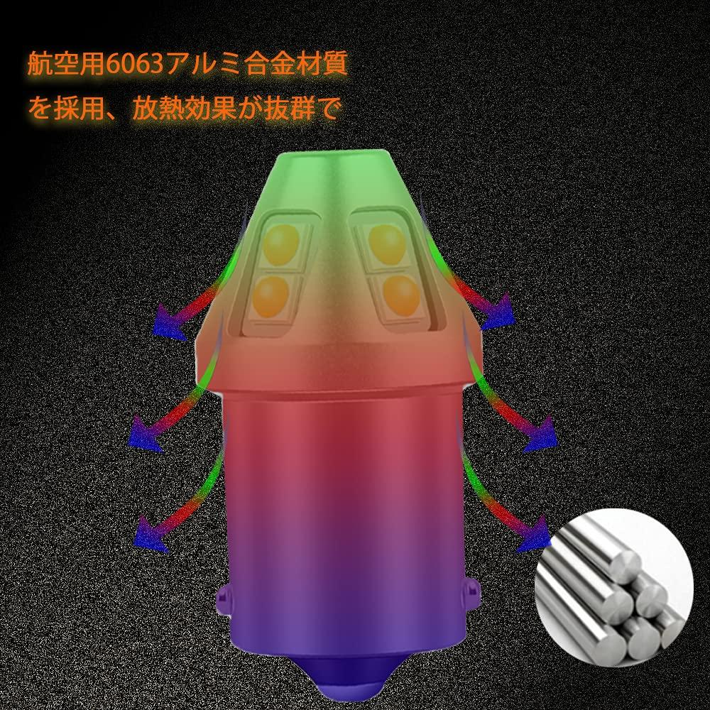 HooMoo S25 LED Single Turn Signal Amber 1156 G18 BA15S 12V21W P21W P21W 180