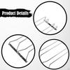 Glass Holder, Hanging Metal Rack, Practical Storage Under Kitchen Cabinets, Easy Assembly,