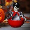 Halloween Candy Bowl Animated Skeleton Dish for Trick or Treat Decor