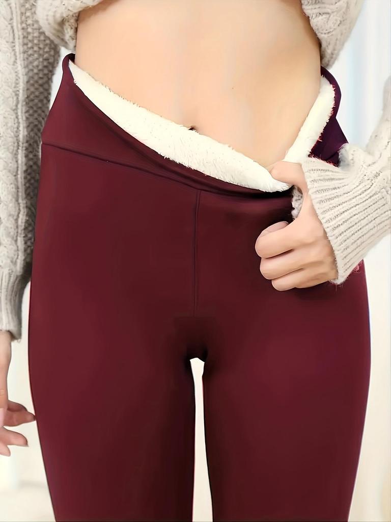 Winter Leggings Women High Waist Thick Velvet Keep Warm Legings Solid All-Match Sexy Leging Push Up High Elastic Jeggings Female