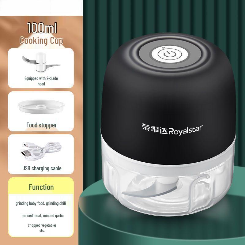 

Electric Portable Meat and Baby Food Grinder with Garlic Masher