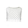 Handmade Pearl Waist Chain Elegant Beaded Belt Mesh Skirtbelt Pearls Tassel Shawl  Party Wear