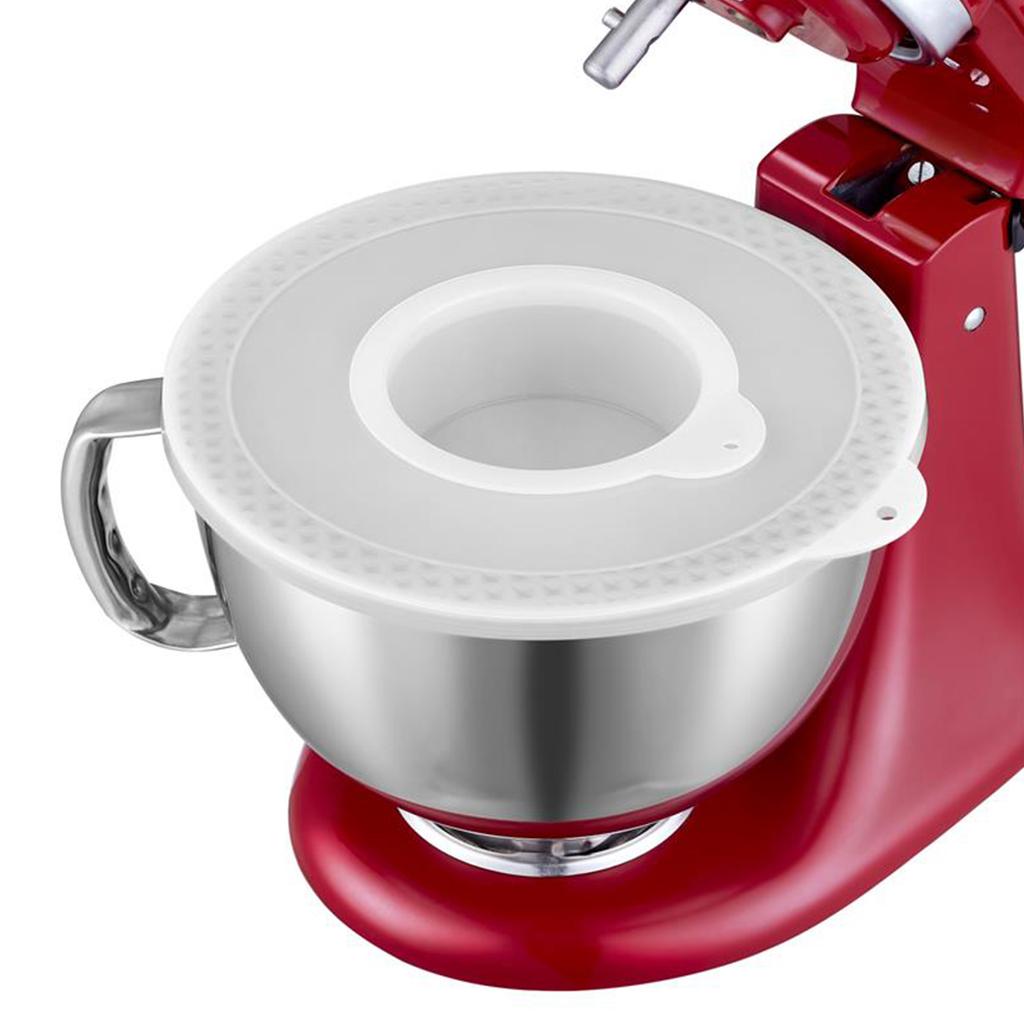 Pack of 2 Plastic Mixer Bowl Lid Mixer Accessories Food Mixer Mixing Bowl Cover Dishwasher Safe Dust Cover for Mixer