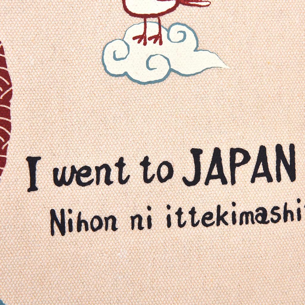 Canvas-Tragetasche mit japanischem Matilda und Fuji IV [Kusuguru Japan] Muster Berg