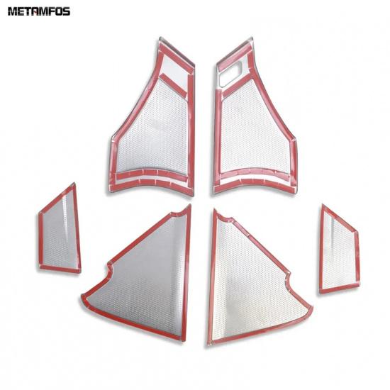 For Mazda 3 M3 Axela - 2024 2025 Stainless Steel Ide Door Loudspeaker Audio Speaker Cover Trim Interior Accessories