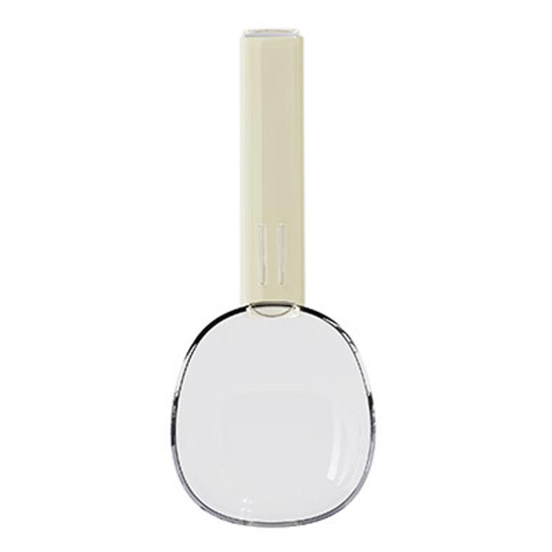 

Pet Cats Dog Feeding Spoon Rice Measuring Cup Digging Noodles Spoon Snacks Sealing Clamps Measuring Spoon Enduring бежевый