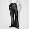 Men's Shiny Sequin Trousers Retro Elastic Waist Party Dance Pants Wide Leg Night Club Disco Pants for Stage Performance Hip-Hop Bar