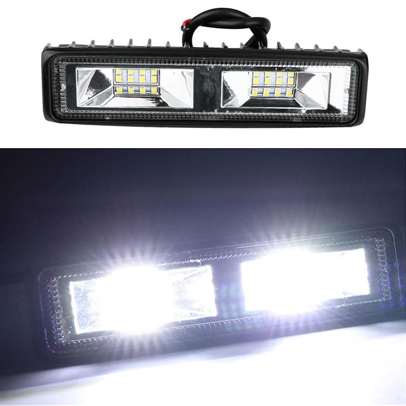 2pcs 4pcs 48W LED Car Work Light Bar 16SMD Spotlight For Offroad 4x4 SUV ATV Tractor Boat Truck Excavator 12V 24V Auto Headlight