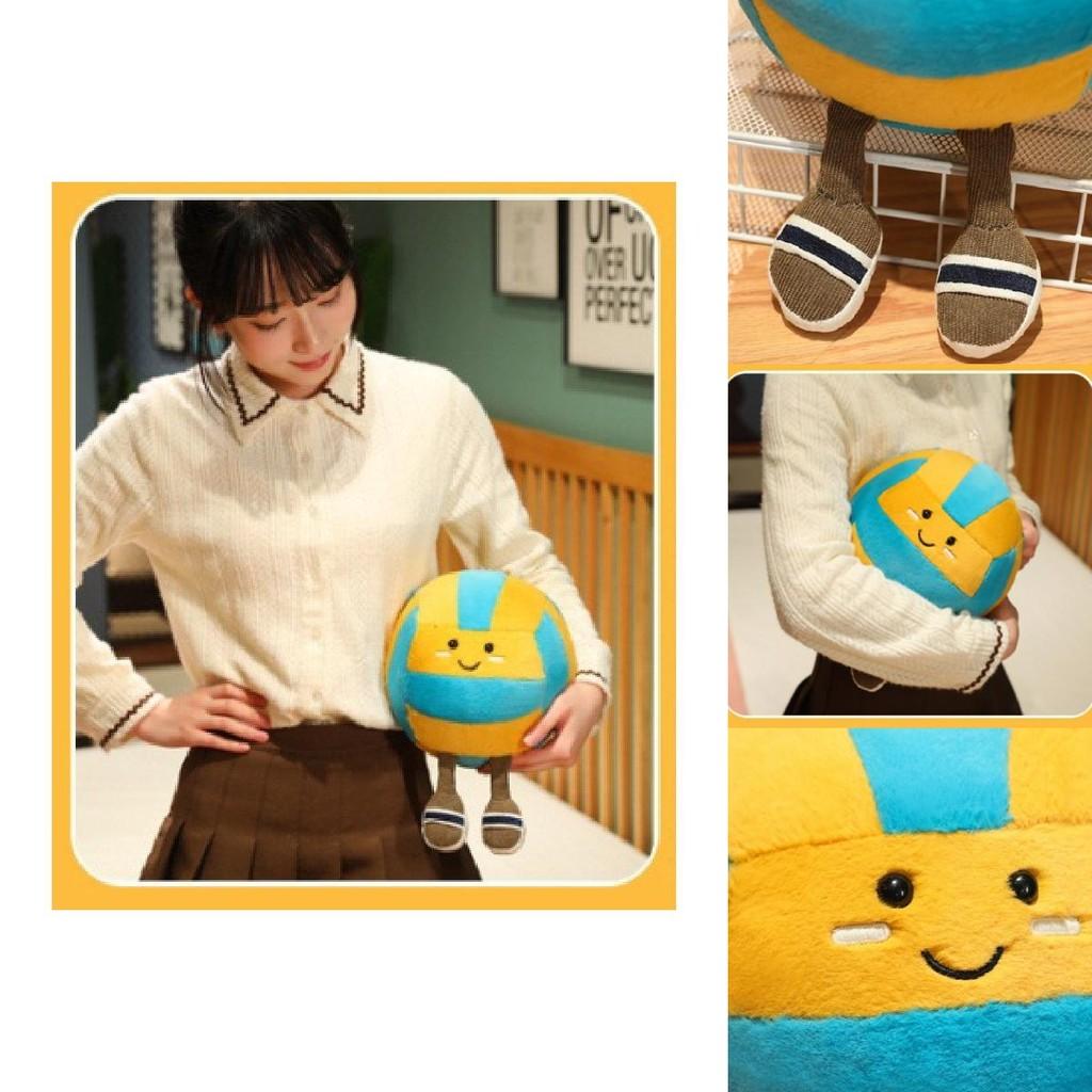 Adorable Cartoon Volleyball Plush Toy Soft Stuffed Doll For Kids And Gifts
