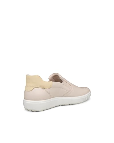 ECCO Soft 7 Casual Sneakers, Genuine Leather, Women's Casual Slip-On Sneakers, Limestone/Straw, Size 24.0 Cm, 3E