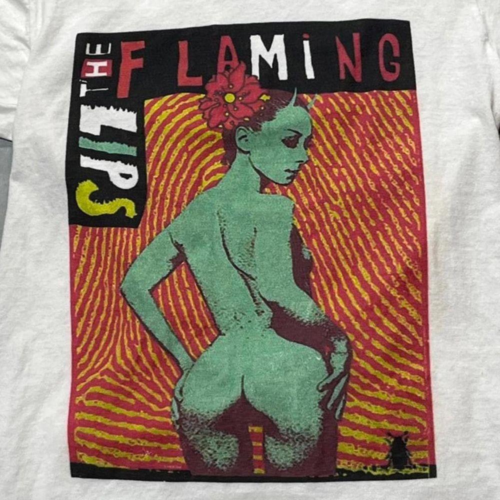 The Flaming Lips rock tee unisex classic white short sleeve tee QT4806 Unisex T-Shirt S