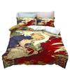 Cartoon Japanese Anime Inuyasha Duvet Cover Set Kawaii Quilt Cover Pillowcase Kids Bedding Set Gifts Suitable for Boys and Girls