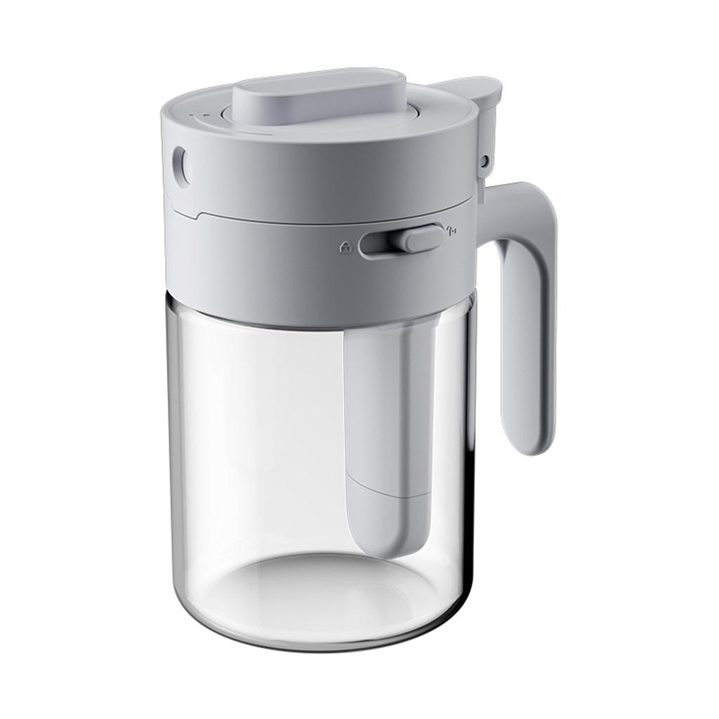 Japanese Style 2-in-1 Condiment Jar Spice Container with Spoon Airtight Kitchen Canister for Salt, Spices & Sugar