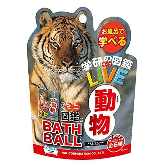 Nor Corporation Gakken Illustrated Encyclopedia Live Bath Ball Animal Mascot Fragrance GKN-6-01