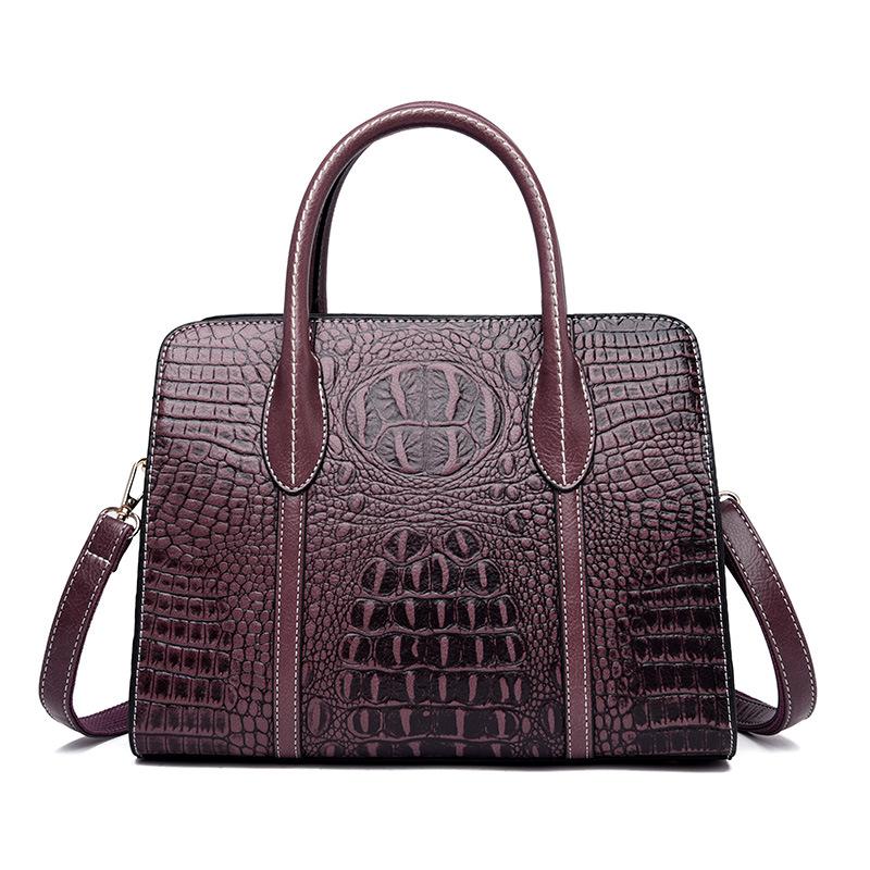 Johnature Fashion Women Big Bag Versatile Commuter Elegant Leather Handbag Leisure Large Capacity Shoulder & Crossbody Bags