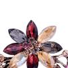 Rhinestone Wreath Brooch Artificial Gemstones Swan Lapel Pin Retro Elegant Brooch Pin for Women Coat Shirt Dress