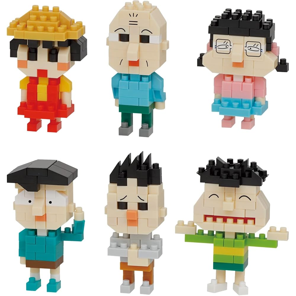Kawada Nano Block Мини Нано Чиби Маруко-тян Том 2 Набор из 6 штук Коллекционные конструкторы