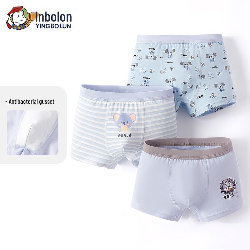 Emboron Boys' Pure Cotton Boxer Briefs 3-Pack
