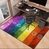 Chakra Balance Meditation Office Rug Chair Mat, Entryway Carpet, Suitable for Front Door, Bedroom, Living Room, Desk, Holiday Gift