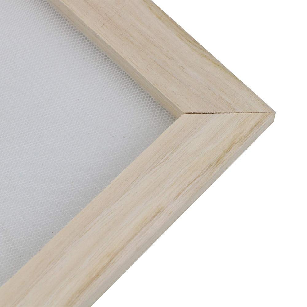Fresh 4 Pack Wooden Paper Making Mould Frame, Screen Printing Frame For DIY Paper Craft And Dried Flower Handcraft, 2 Size