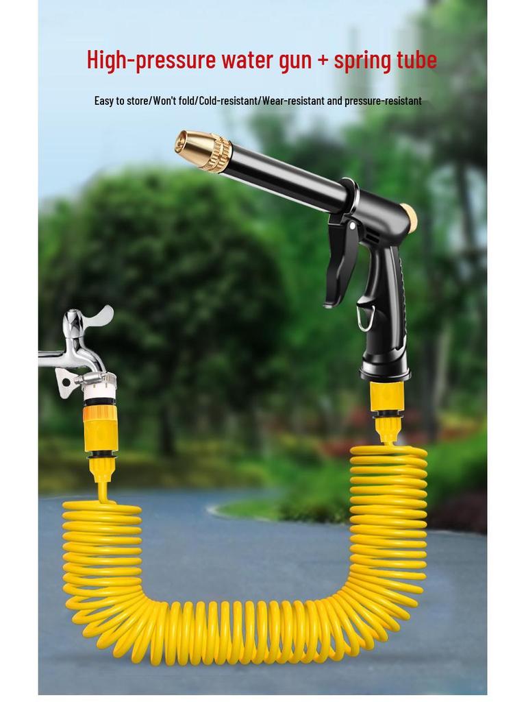 High-Pressure Car Wash Nozzle Spray Gun with Foam Bottle