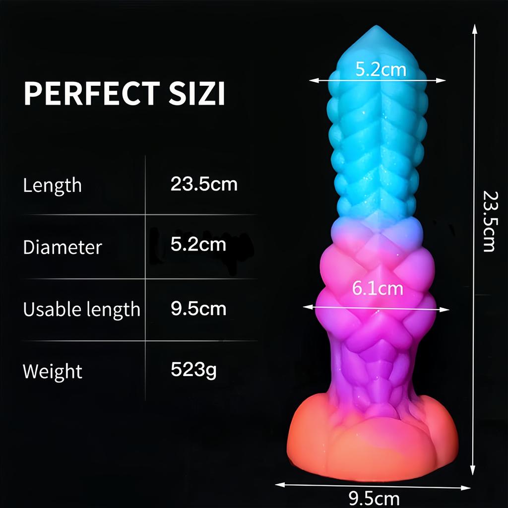 Hot Sale Luminous Anal Dildo Huge Penis Dick Animal/Monster Dildo Sex Toys For Adult 18+ Ass Dilator Glowing Dildo Big Buttplug