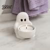 Halloween Ghost Candle Holder Holder Cute 3D Printed Tea Light for Small Aromatherapy Scented Candles Tabletop Candy Dish Party Decor Novelty