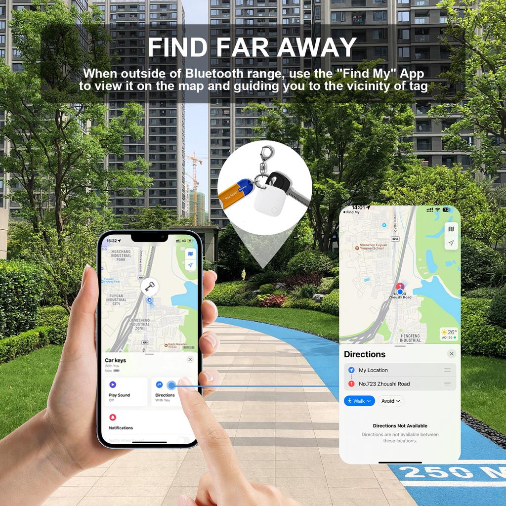 Anti-lose Security Finder Long-Distance Tracker for Apple Find My Voice Locate Suitcase Keys Bag Toys Smart Tag for IOS iPhone