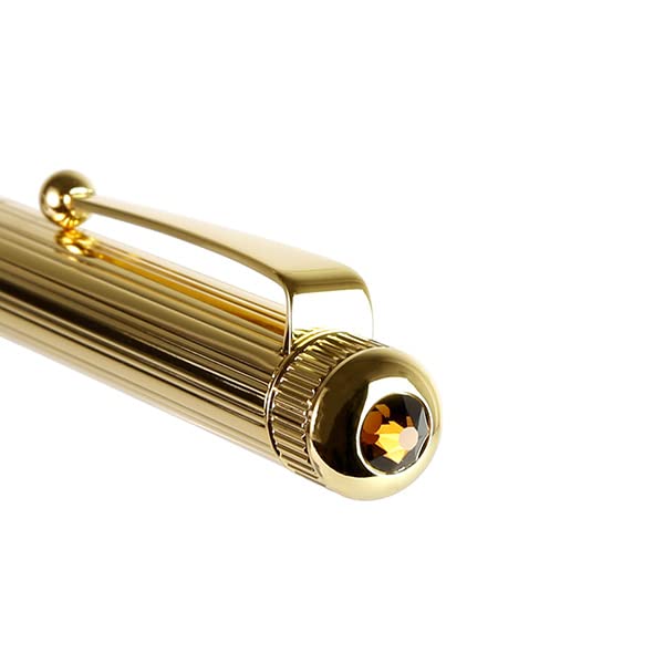 ROMEO No. 3 Ballpoint Pen ES (Vertical Line) (Gold)