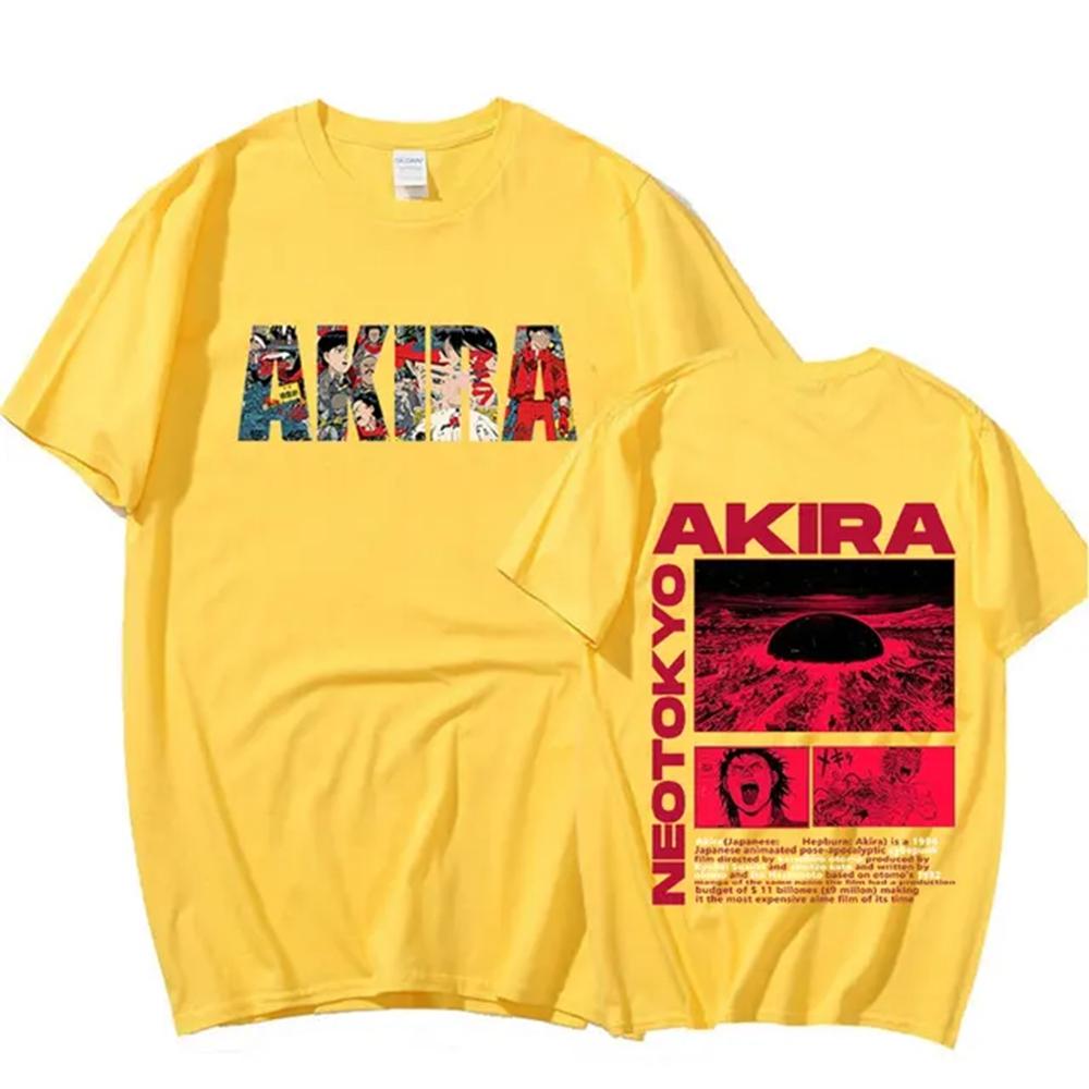 Japanese Anime Neo Tokyo Akira T Shirt Movie Science Fiction Manga Shotaro Kaneda Men Short Sleeve T Shirts 100% Cotton 72417