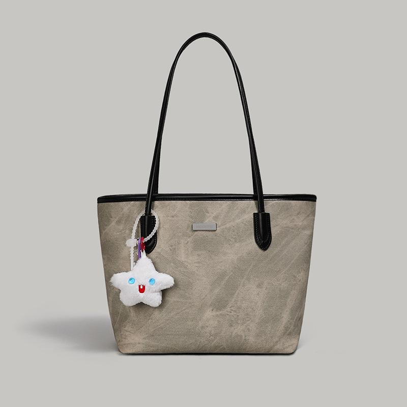 

Tote Bag Women S Bag Commuting Large Capacity Students Class Computer Armpit Bag Luggage бежевий