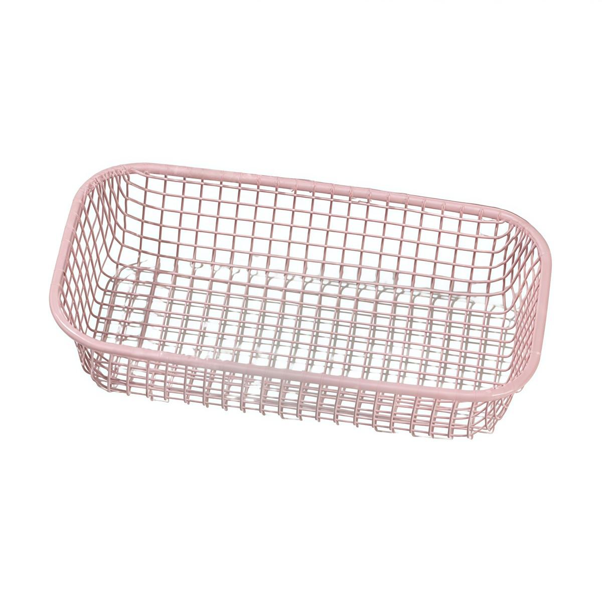 Desktop Storage Basket Office Stationery Organizer Organzer Basket розовый