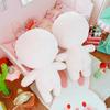 Niannyyhouse 20cm Cotton Doll Plush Toy with Skeleton No Embroidery Standard Body Dress-Up Doll