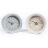 Industrial Style Concrete Desktop Clock with Brass Hand