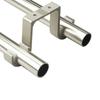 Aluminum Alloy Double Curtain Rod Holders Install Rods for Drapery Rod 3-Color