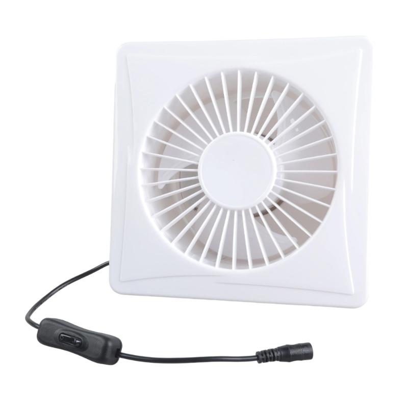 Solar Powered 6 Inch Exhaust Fan With Brushless Motor Low Noise Ventilation For Indoor Outdoor Sheds Greenhouses
